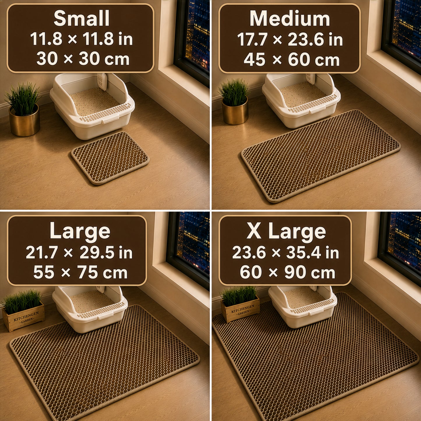 Honeycomb Cat Litter Mat