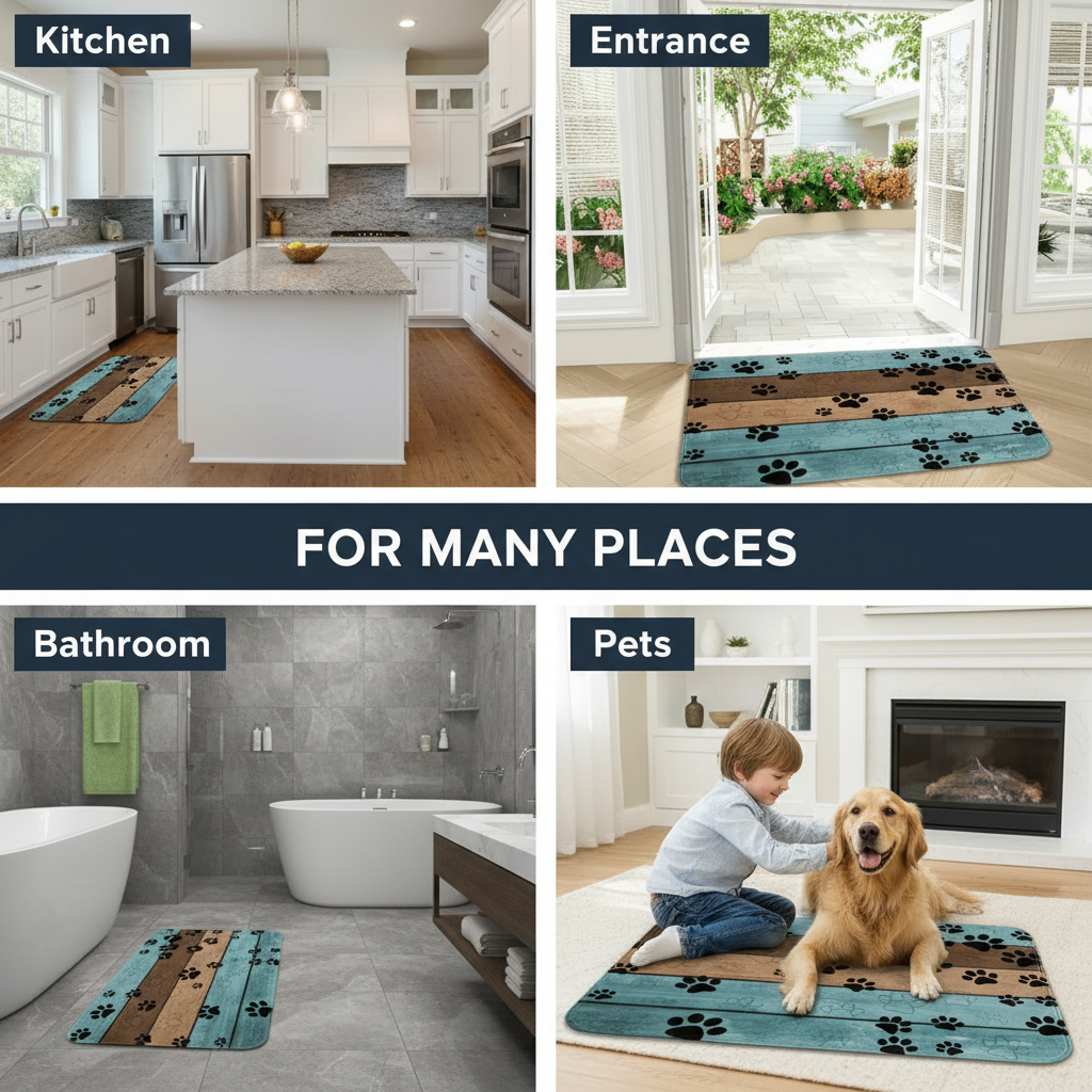 For Many Places - Paw Print Mat